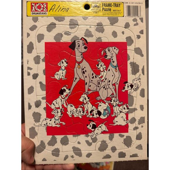 Walt Disney 101 Dalmatians frame tray vintage puzzle golden - Picture 7 of 7